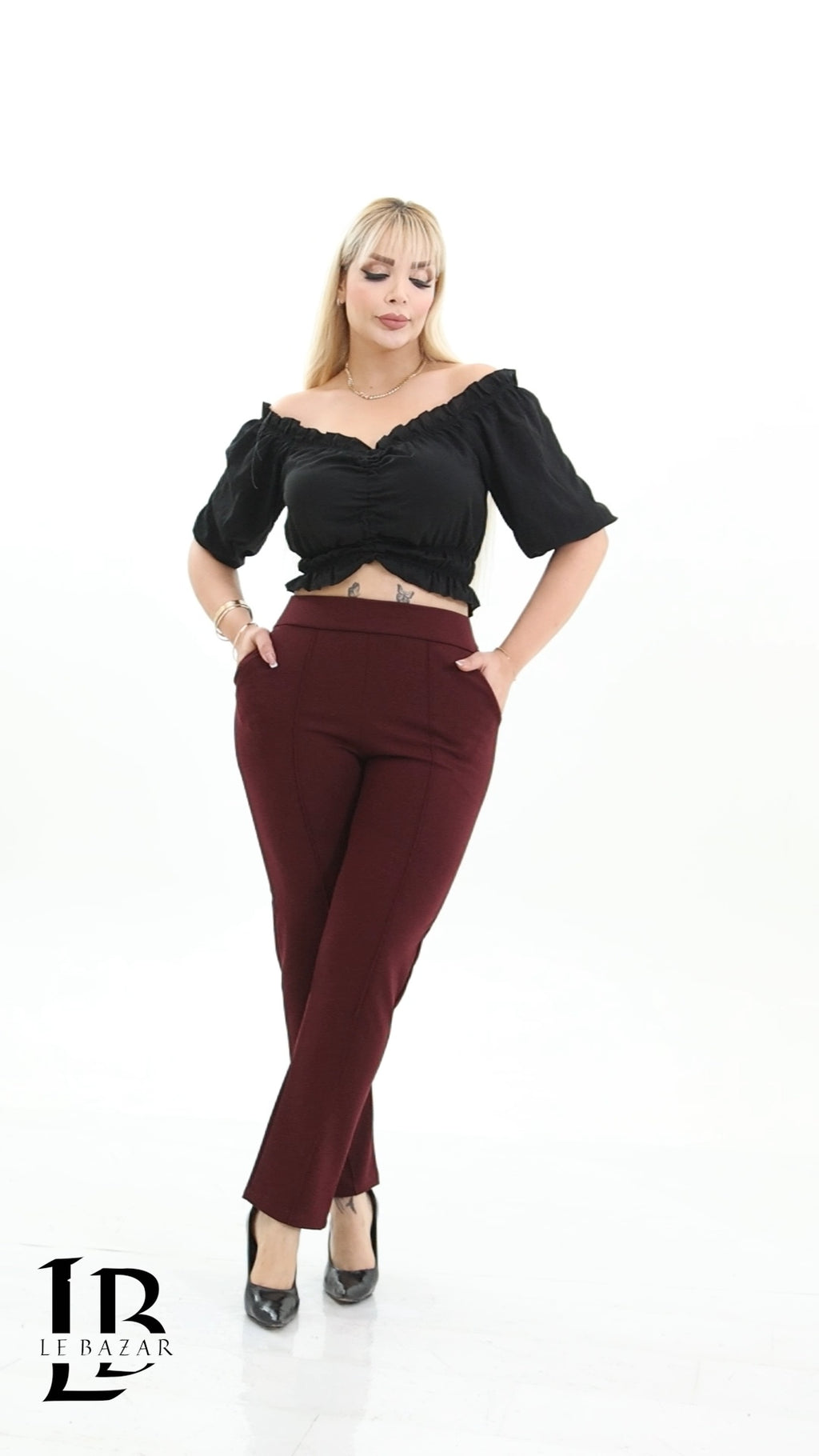 Pantalone Dritto "Verona" a Vita Alta