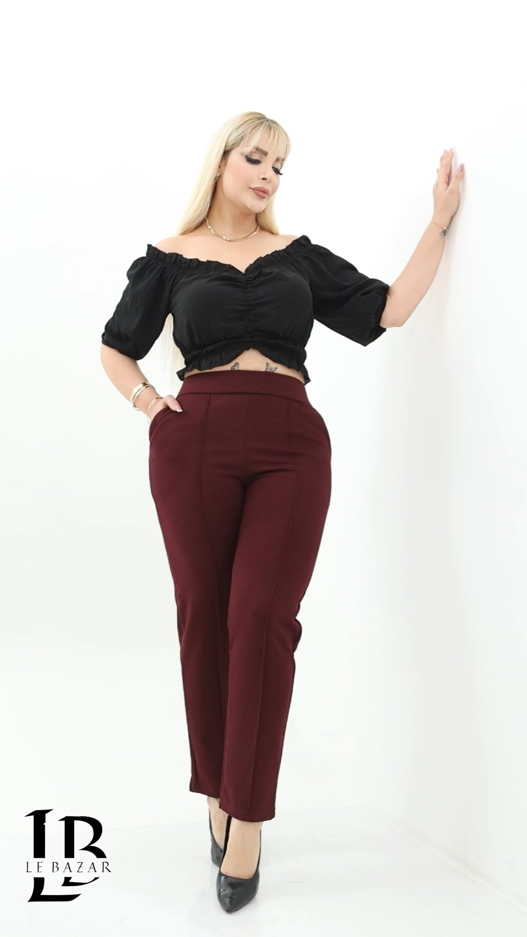 Pantalone Dritto "Verona" a Vita Alta