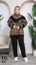 Completo Felpa e Pantalone "Safari" – Leopardato e Nero