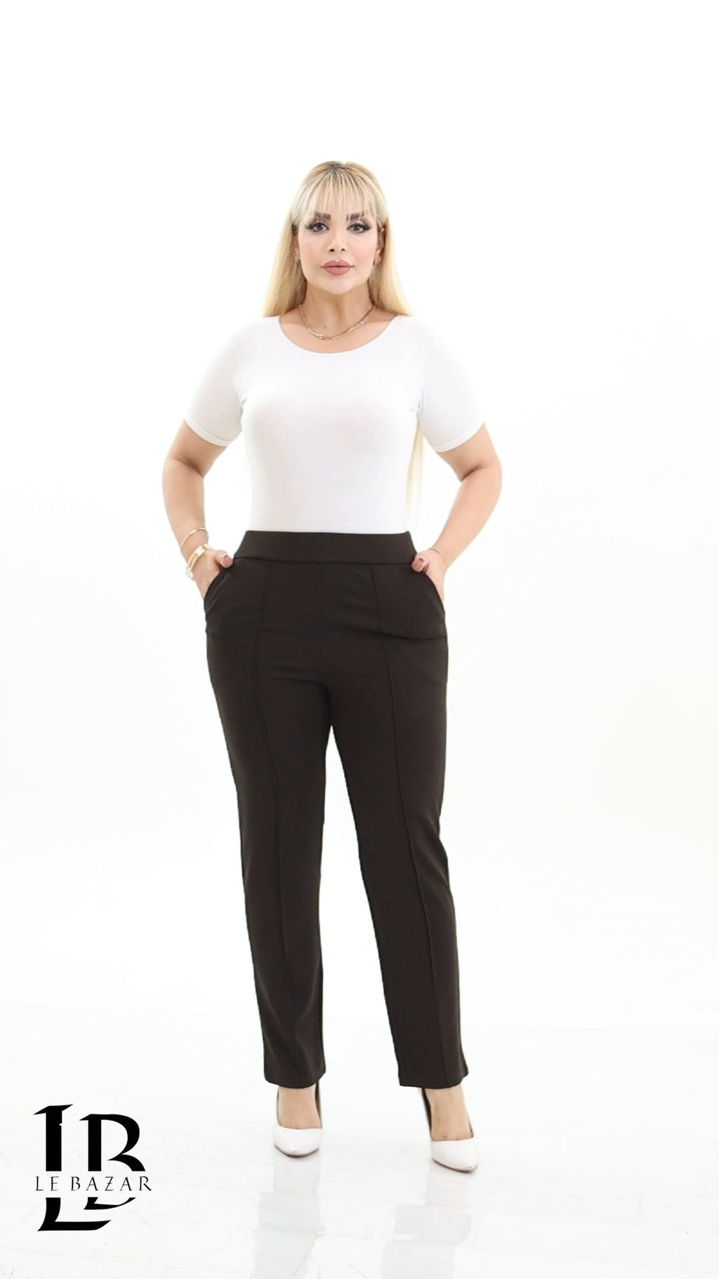 Pantalone Dritto "Verona" a Vita Alta