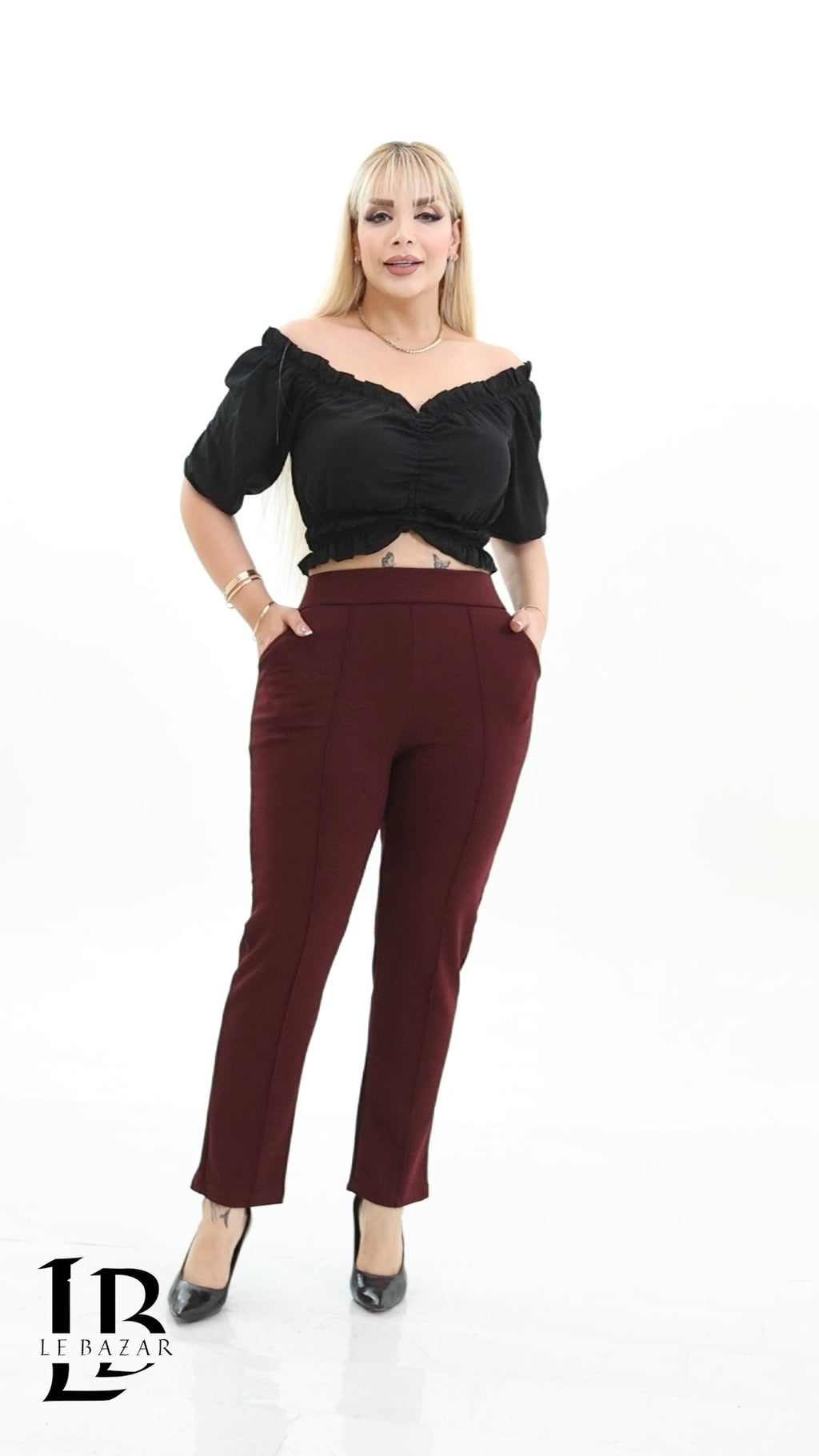 Pantalone Dritto "Verona" a Vita Alta