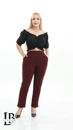 Pantalone Dritto "Verona" a Vita Alta