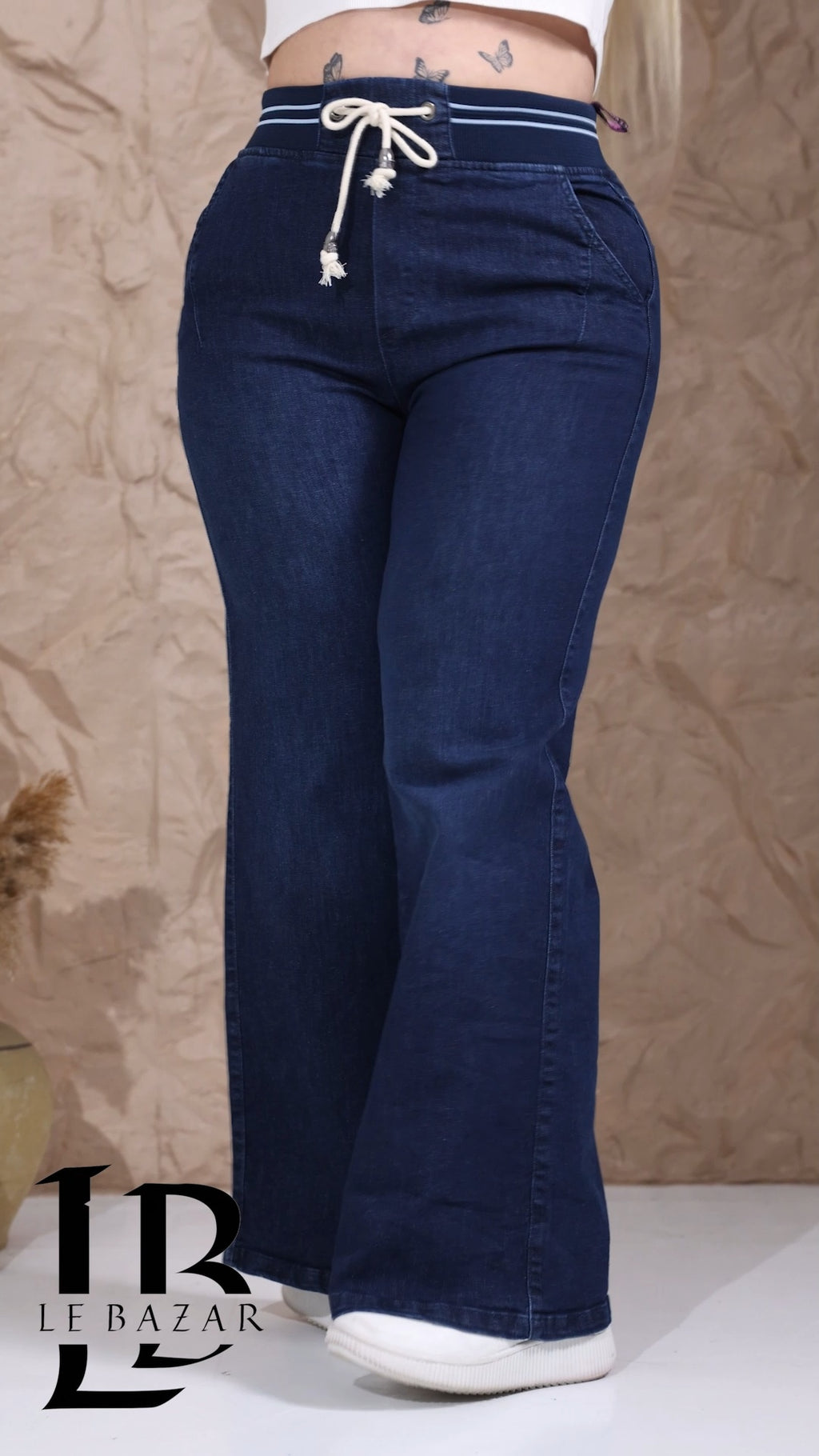 Jeans a Palazzo "Portofino" con Coulisse