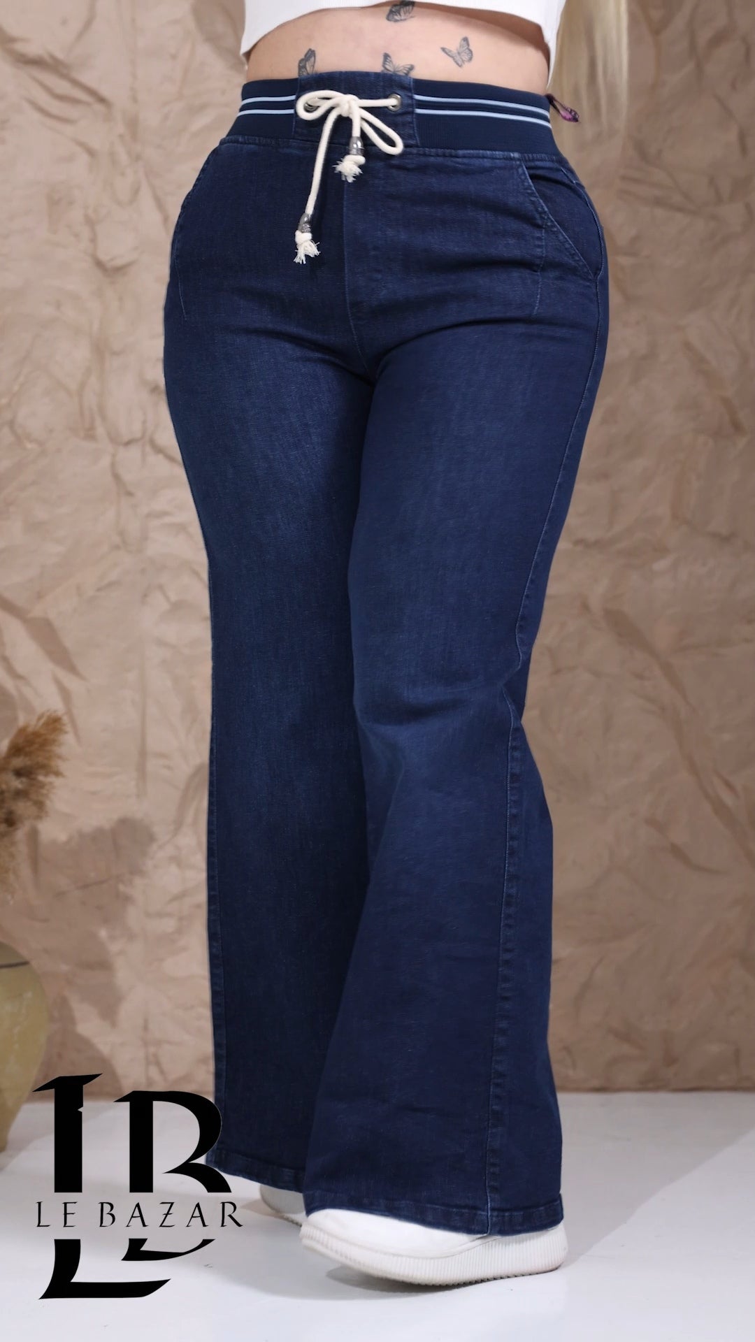Jeans a Palazzo "Portofino" con Coulisse