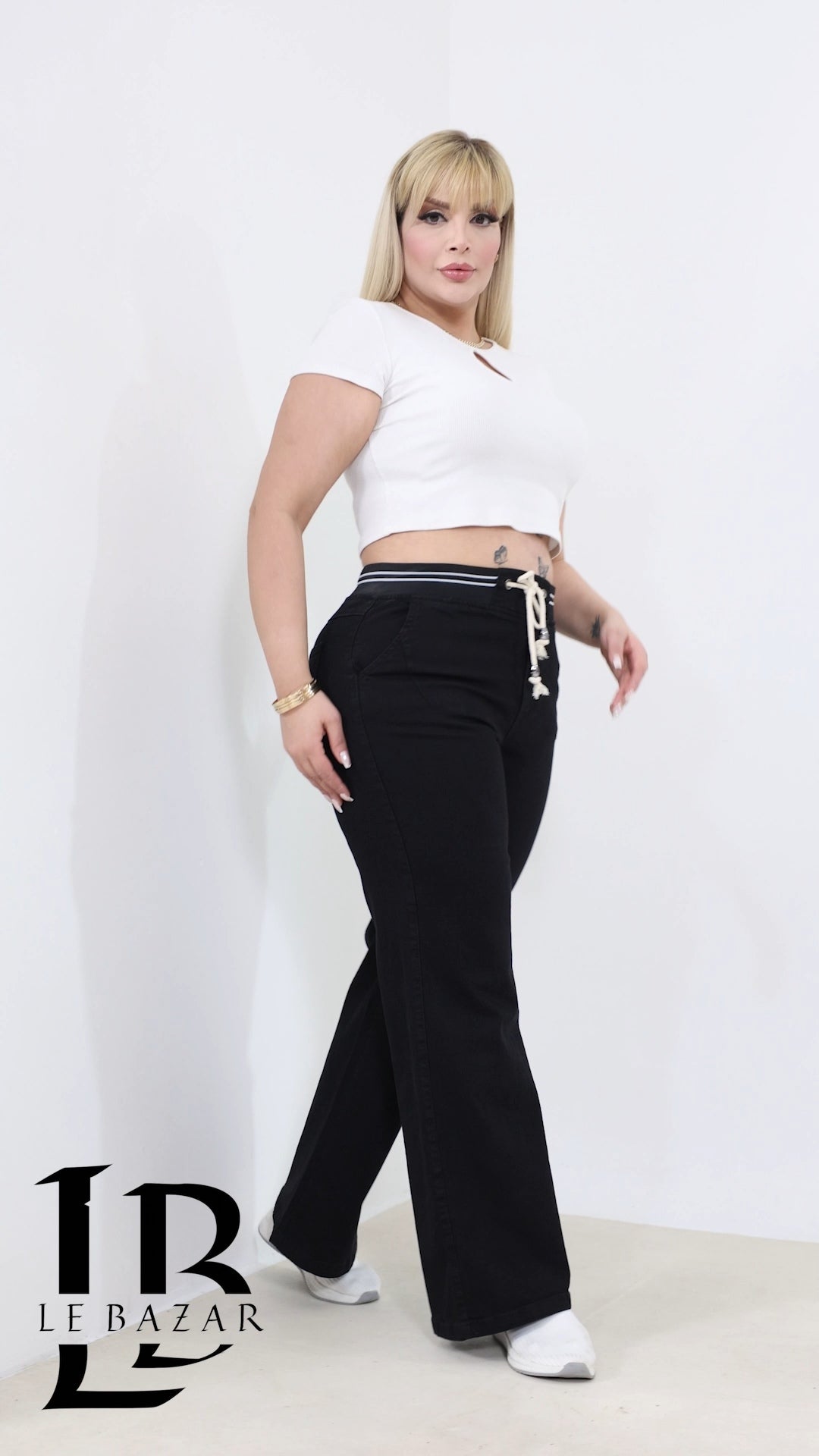Jeans a Palazzo "Portofino" con Coulisse