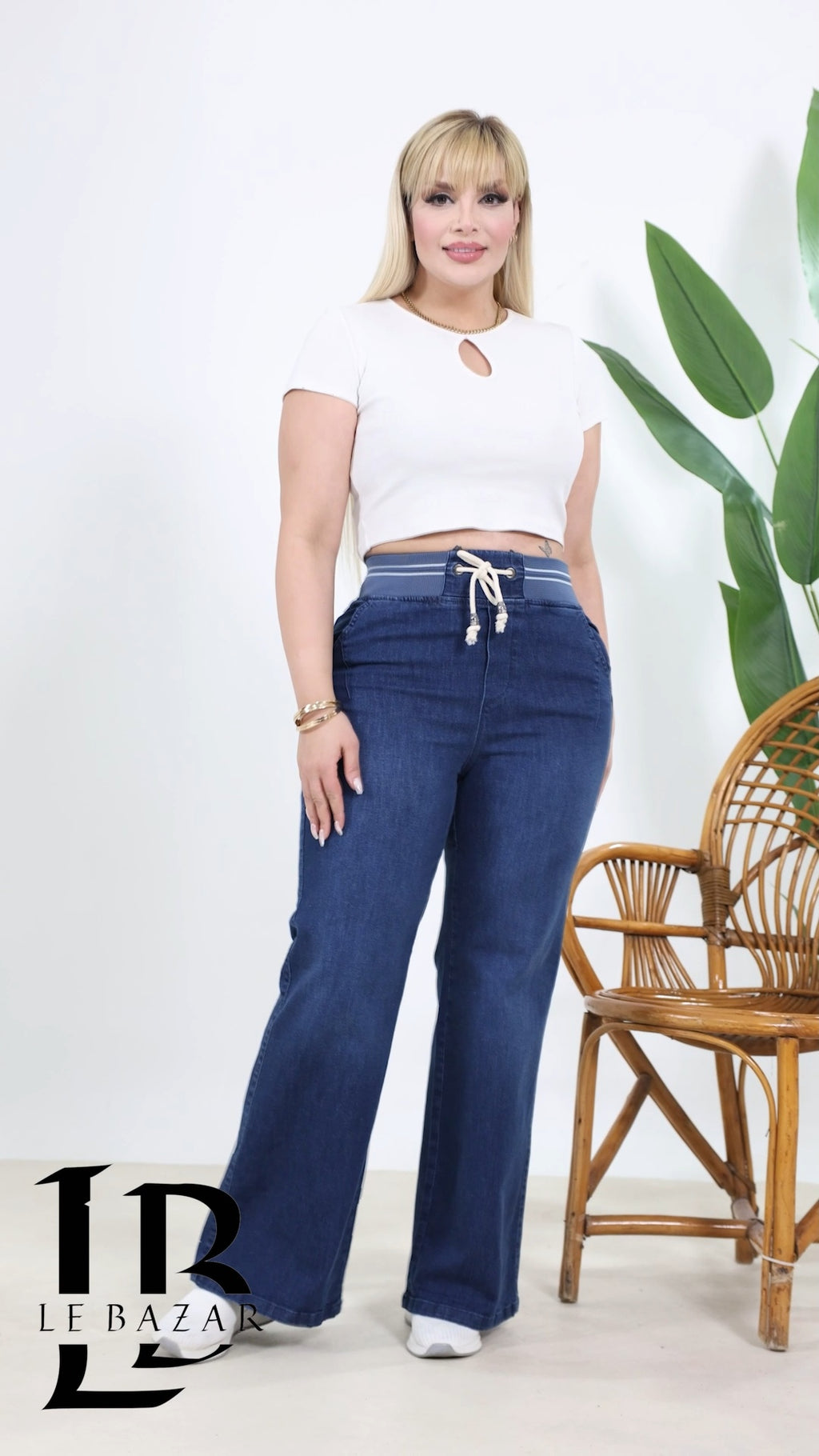 Jeans a Palazzo "Portofino" con Coulisse