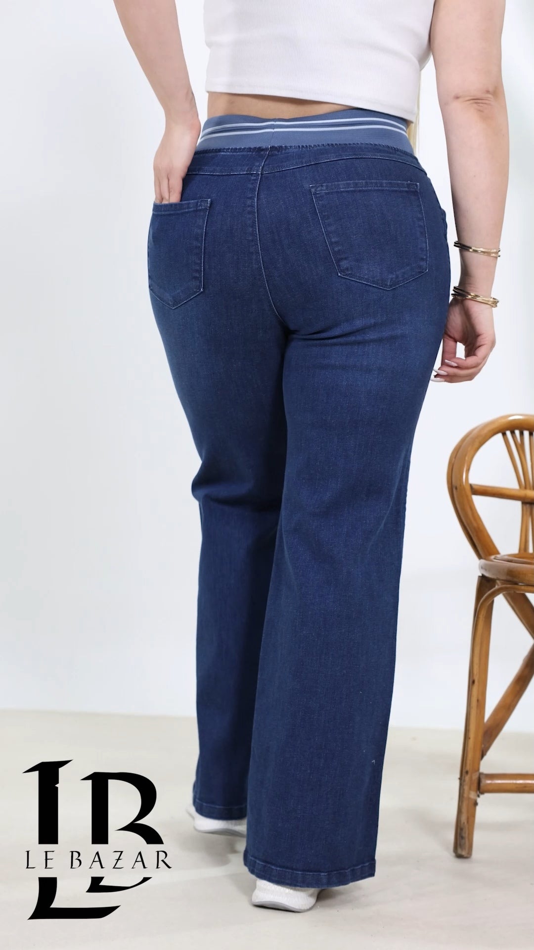 Jeans a Palazzo "Portofino" con Coulisse