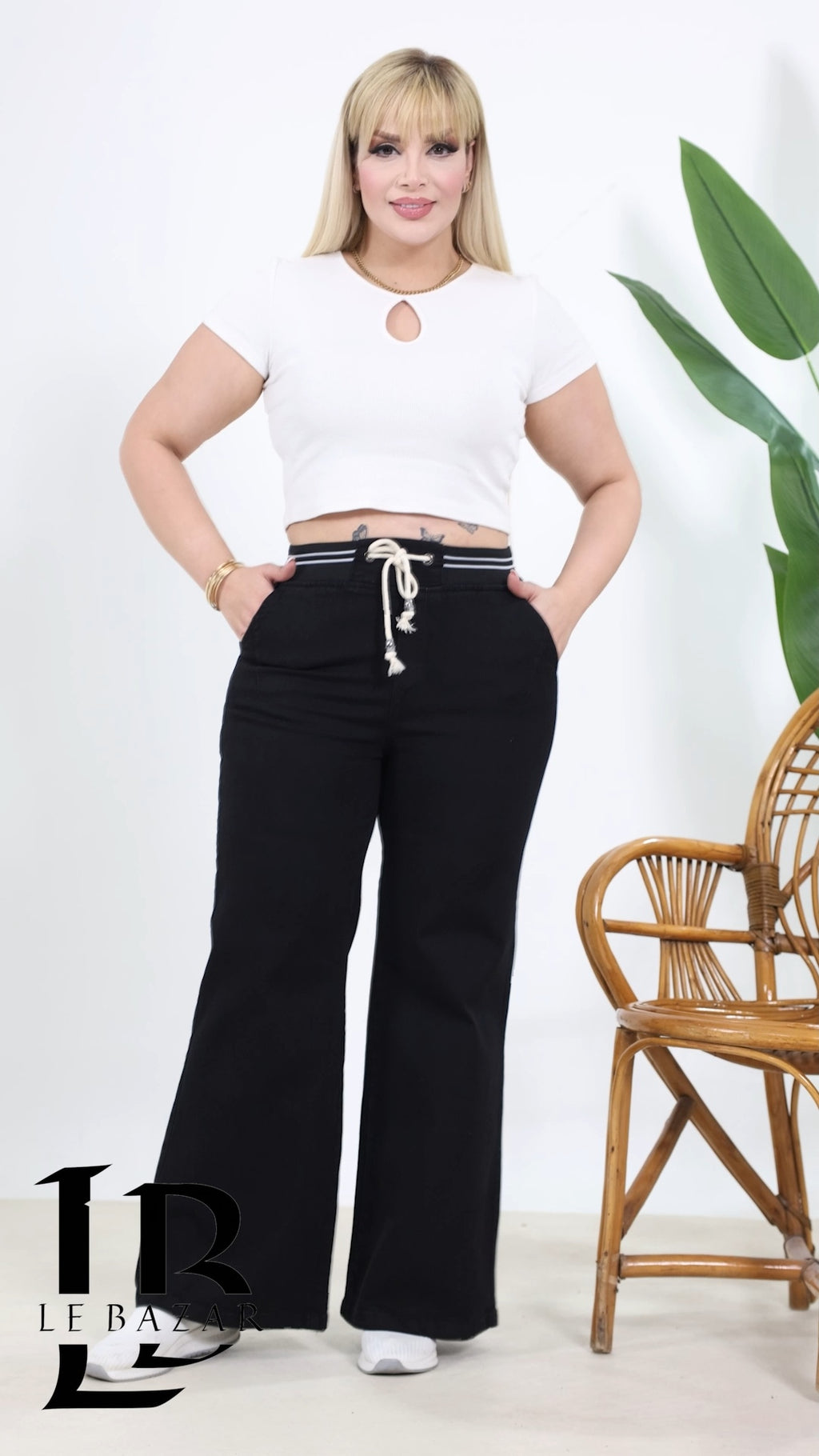 Jeans a Palazzo "Portofino" con Coulisse