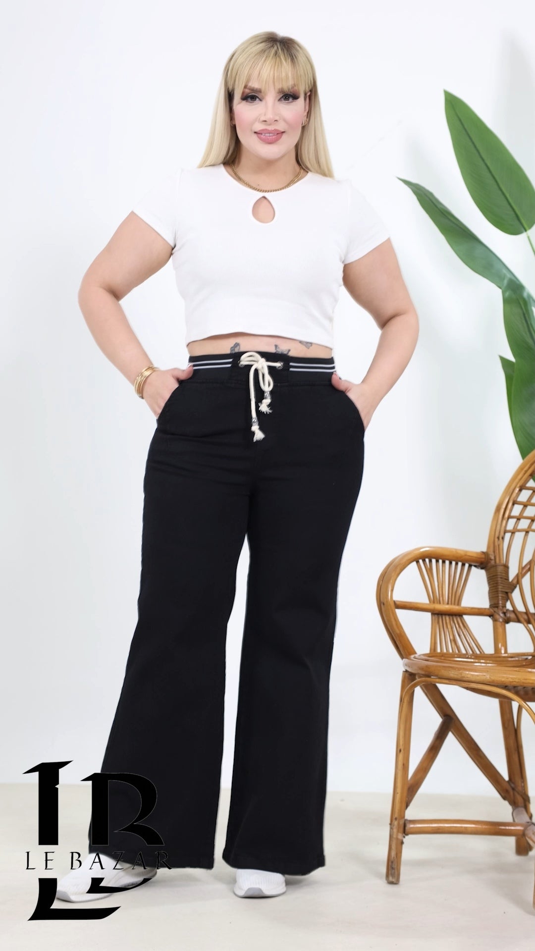 Jeans a Palazzo "Portofino" con Coulisse